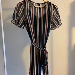 Wrap tie dress